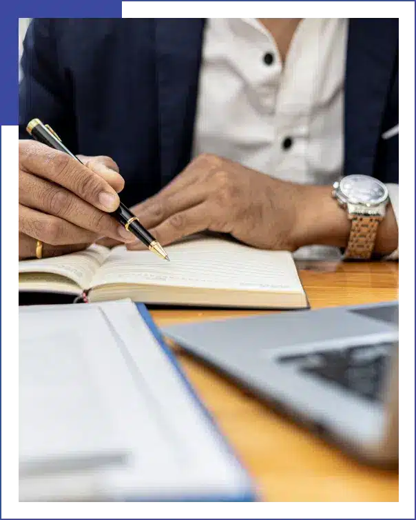 Attorney is signing a contract Lawyer is signing a contract