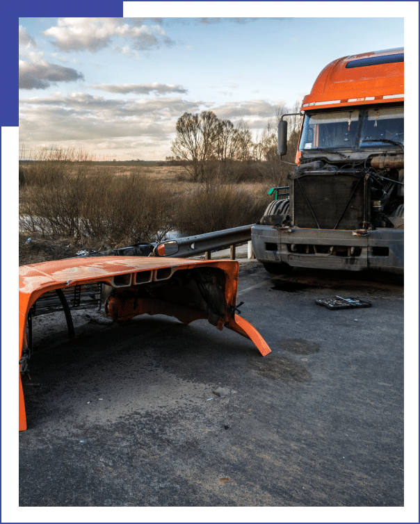 Truck Accident on highway photo Truck Accident on highway